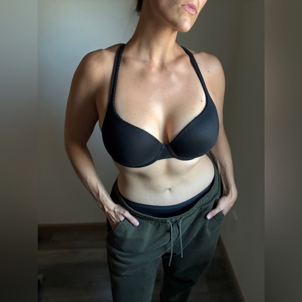 Victoria’s Secret 34DD Perfect Shape Bra Classic Black Convertible Straps